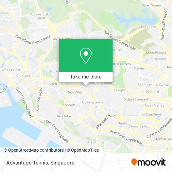 Advantage Tennis map