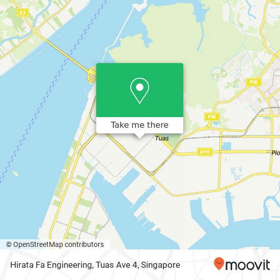 Hirata Fa Engineering, Tuas Ave 4 map