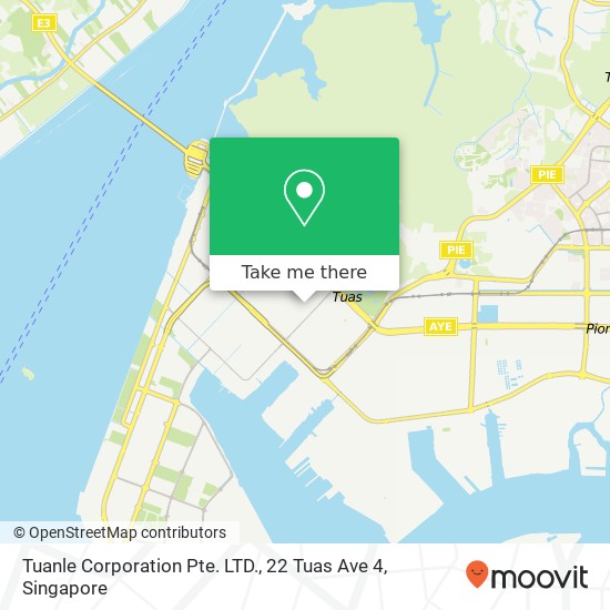 Tuanle Corporation Pte. LTD., 22 Tuas Ave 4 map