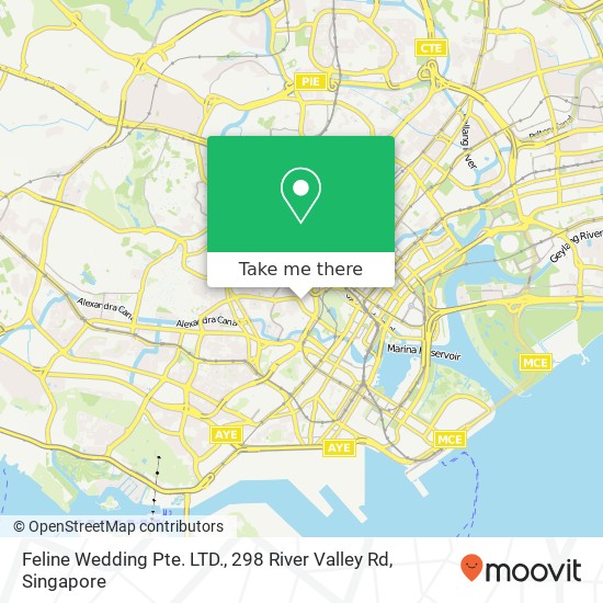 Feline Wedding Pte. LTD., 298 River Valley Rd map
