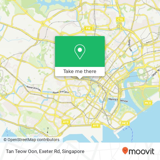 Tan Teow Oon, Exeter Rd map