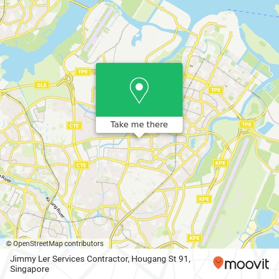 Jimmy Ler Services Contractor, Hougang St 91 map