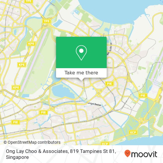 Ong Lay Choo & Associates, 819 Tampines St 81地图