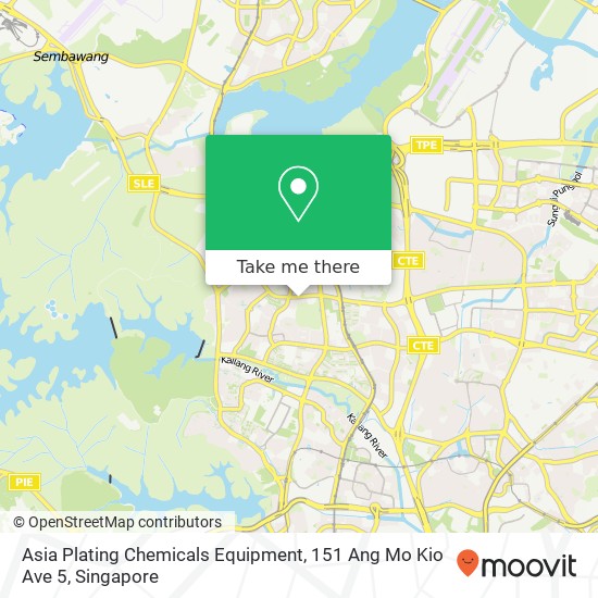 Asia Plating Chemicals Equipment, 151 Ang Mo Kio Ave 5地图