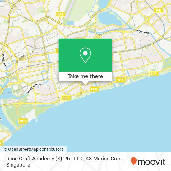 Race Craft Academy (S) Pte. LTD., 43 Marine Cres地图