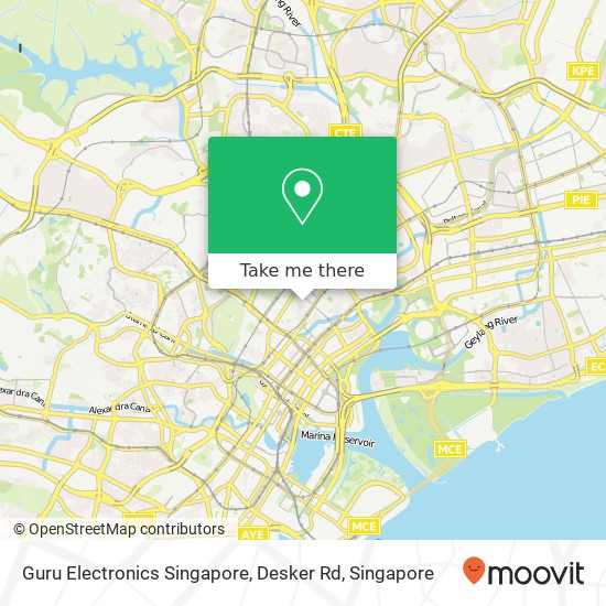 Guru Electronics Singapore, Desker Rd map