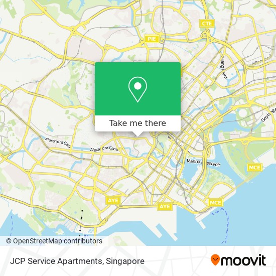JCP Service Apartments map