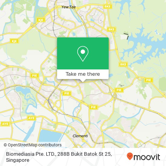 Biomediasia Pte. LTD., 288B Bukit Batok St 25地图