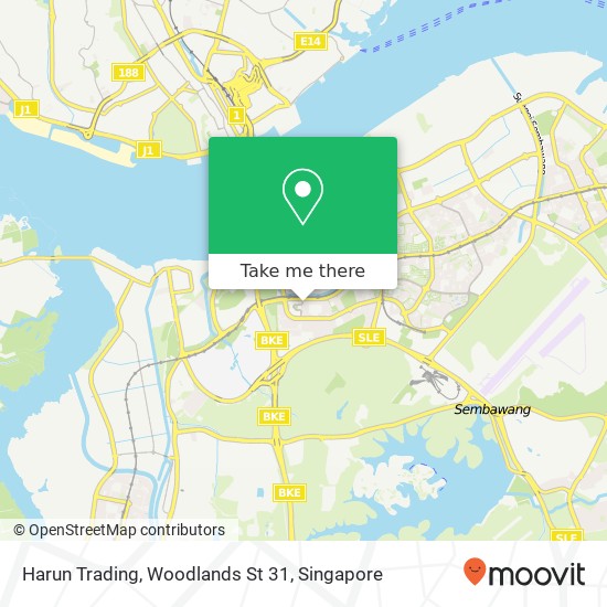 Harun Trading, Woodlands St 31 map