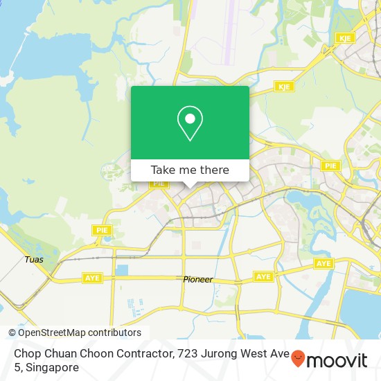 Chop Chuan Choon Contractor, 723 Jurong West Ave 5地图