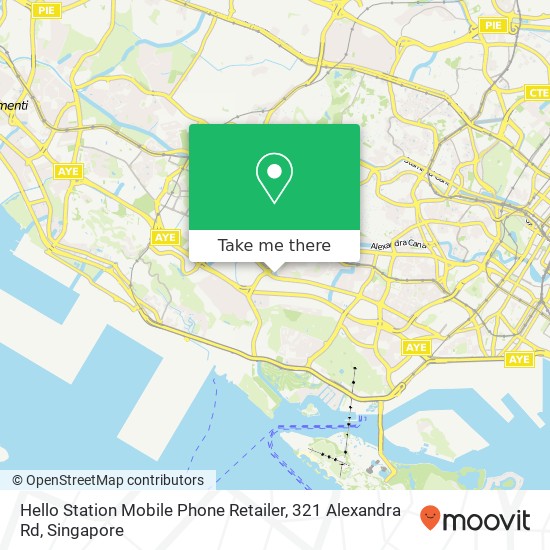 Hello Station Mobile Phone Retailer, 321 Alexandra Rd map