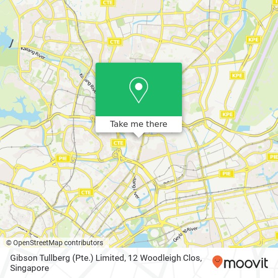 Gibson Tullberg (Pte.) Limited, 12 Woodleigh Clos地图