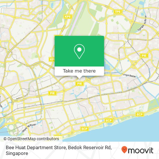 Bee Huat Department Store, Bedok Reservoir Rd map