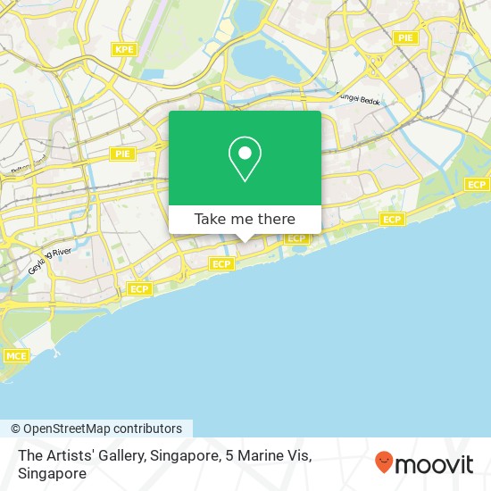 The Artists' Gallery, Singapore, 5 Marine Vis map