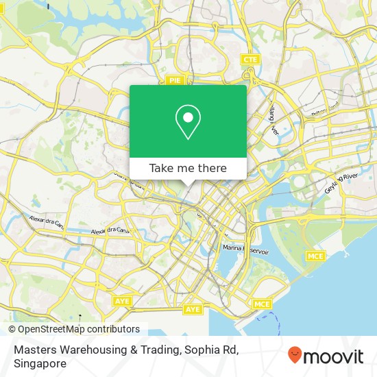 Masters Warehousing & Trading, Sophia Rd map