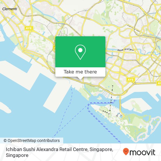 Ichiban Sushi Alexandra Retail Centre, Singapore map