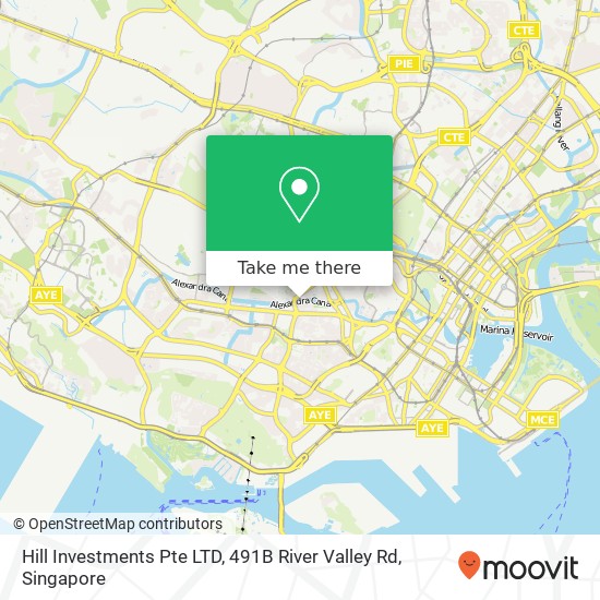 Hill Investments Pte LTD, 491B River Valley Rd地图