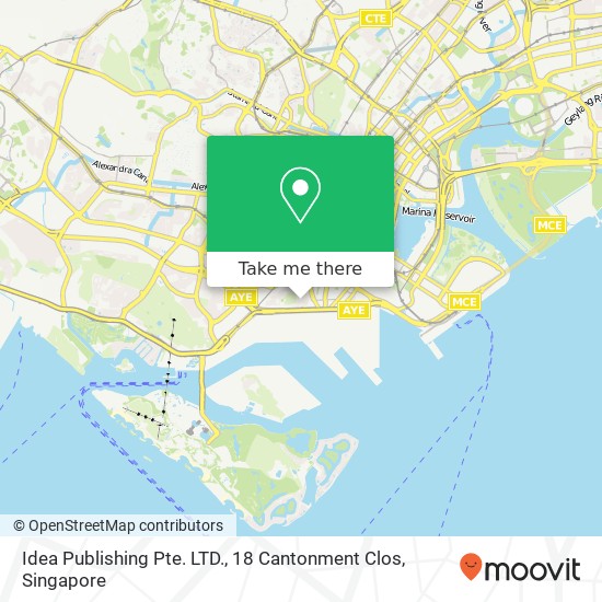 Idea Publishing Pte. LTD., 18 Cantonment Clos map