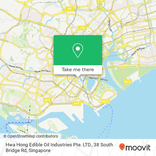 Hwa Hong Edible Oil Industries Pte. LTD., 38 South Bridge Rd地图