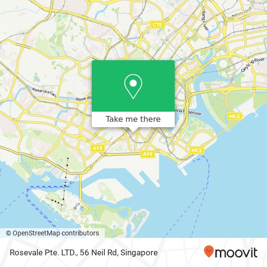 Rosevale Pte. LTD., 56 Neil Rd地图