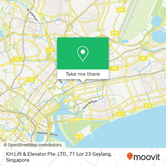 KH Lift & Elevator Pte. LTD., 71 Lor 23 Geylang地图