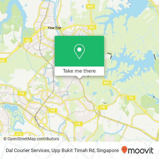 Dal Courier Services, Upp Bukit Timah Rd地图