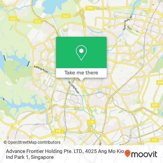 Advance Frontier Holding Pte. LTD., 4025 Ang Mo Kio Ind Park 1地图