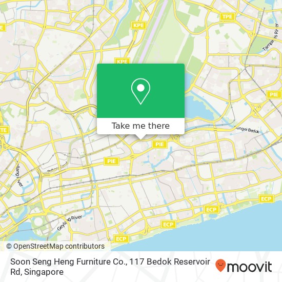 Soon Seng Heng Furniture Co., 117 Bedok Reservoir Rd地图