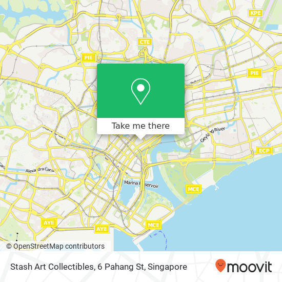 Stash Art Collectibles, 6 Pahang St map