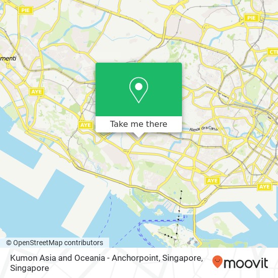 Kumon Asia and Oceania - Anchorpoint, Singapore map