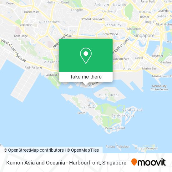 Kumon Asia and Oceania - Harbourfront map