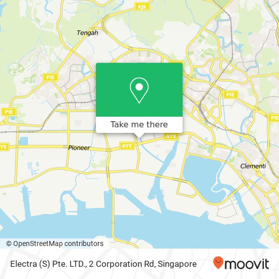 Electra (S) Pte. LTD., 2 Corporation Rd map