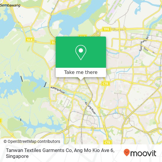 Tanwan Textiles Garments Co, Ang Mo Kio Ave 6 map