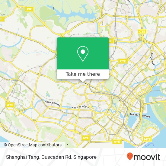 Shanghai Tang, Cuscaden Rd map