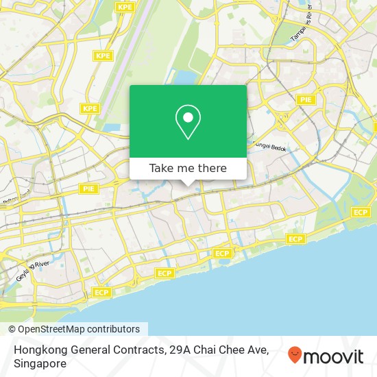 Hongkong General Contracts, 29A Chai Chee Ave map