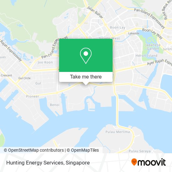 Hunting Energy Services map