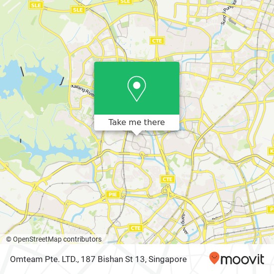 Omteam Pte. LTD., 187 Bishan St 13 map