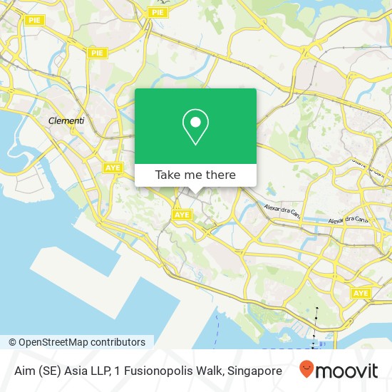 Aim (SE) Asia LLP, 1 Fusionopolis Walk地图