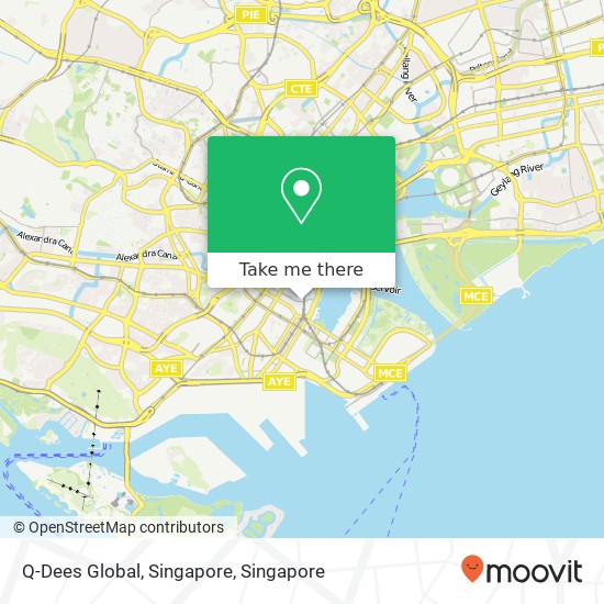 Q-Dees Global, Singapore map