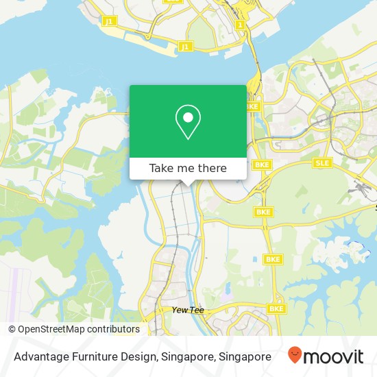 Advantage Furniture Design, Singapore map