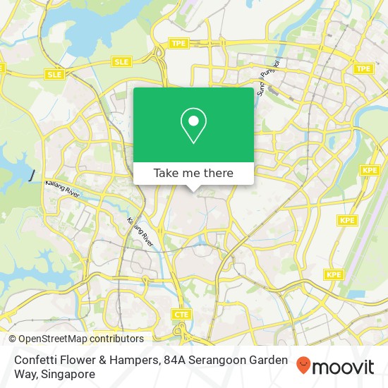 Confetti Flower & Hampers, 84A Serangoon Garden Way地图