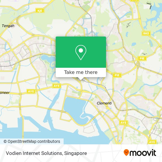 Vodien Internet Solutions map