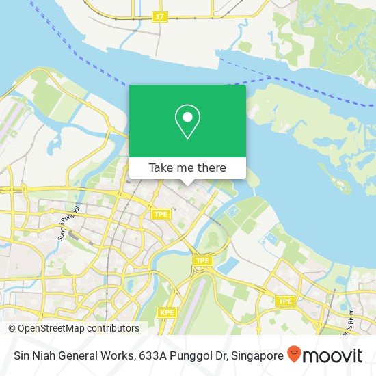 Sin Niah General Works, 633A Punggol Dr地图