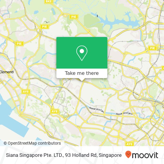 Siana Singapore Pte. LTD., 93 Holland Rd map