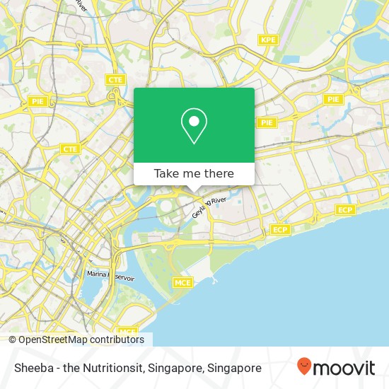 Sheeba - the Nutritionsit, Singapore map