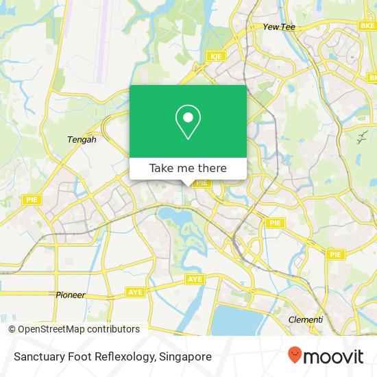 Sanctuary Foot Reflexology map