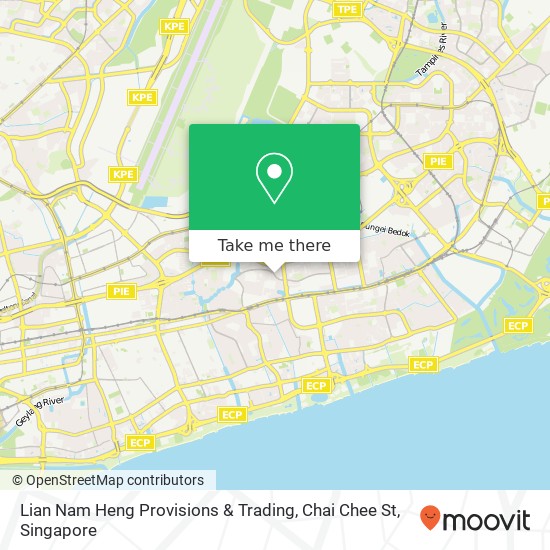 Lian Nam Heng Provisions & Trading, Chai Chee St map