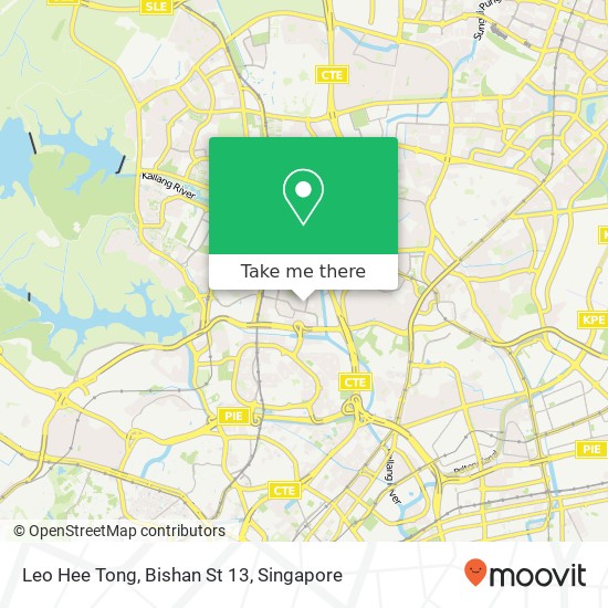 Leo Hee Tong, Bishan St 13 map