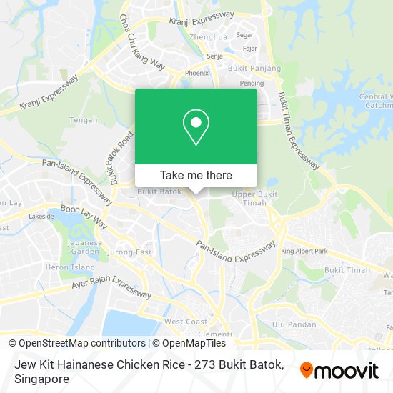 Jew Kit Hainanese Chicken Rice - 273 Bukit Batok map