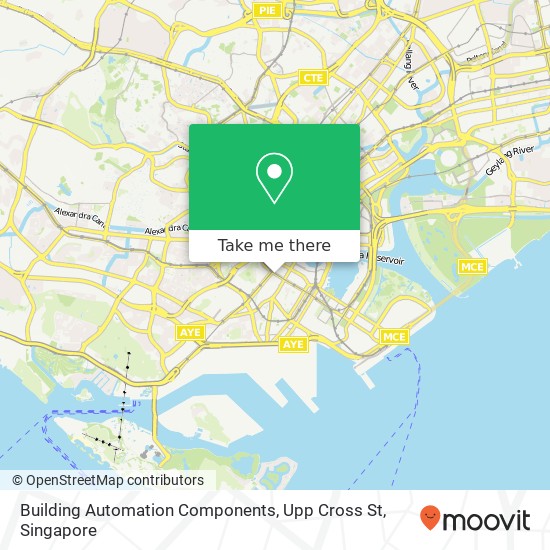 Building Automation Components, Upp Cross St map